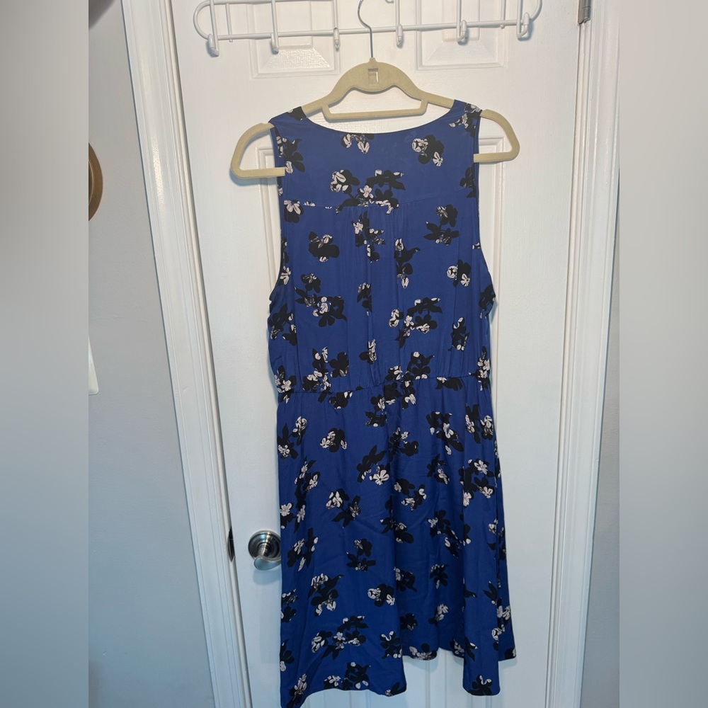 Rebecca Taylor Blue Sleeveless Silk Sundress - Picture 3 of 7